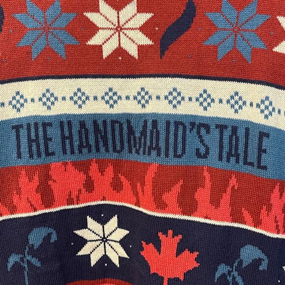 Hulu The Handmaid's Tale LET FREEDOM RAGE Ugly Christmas Sweater Size 3XL NWT - Picture 2 of 6